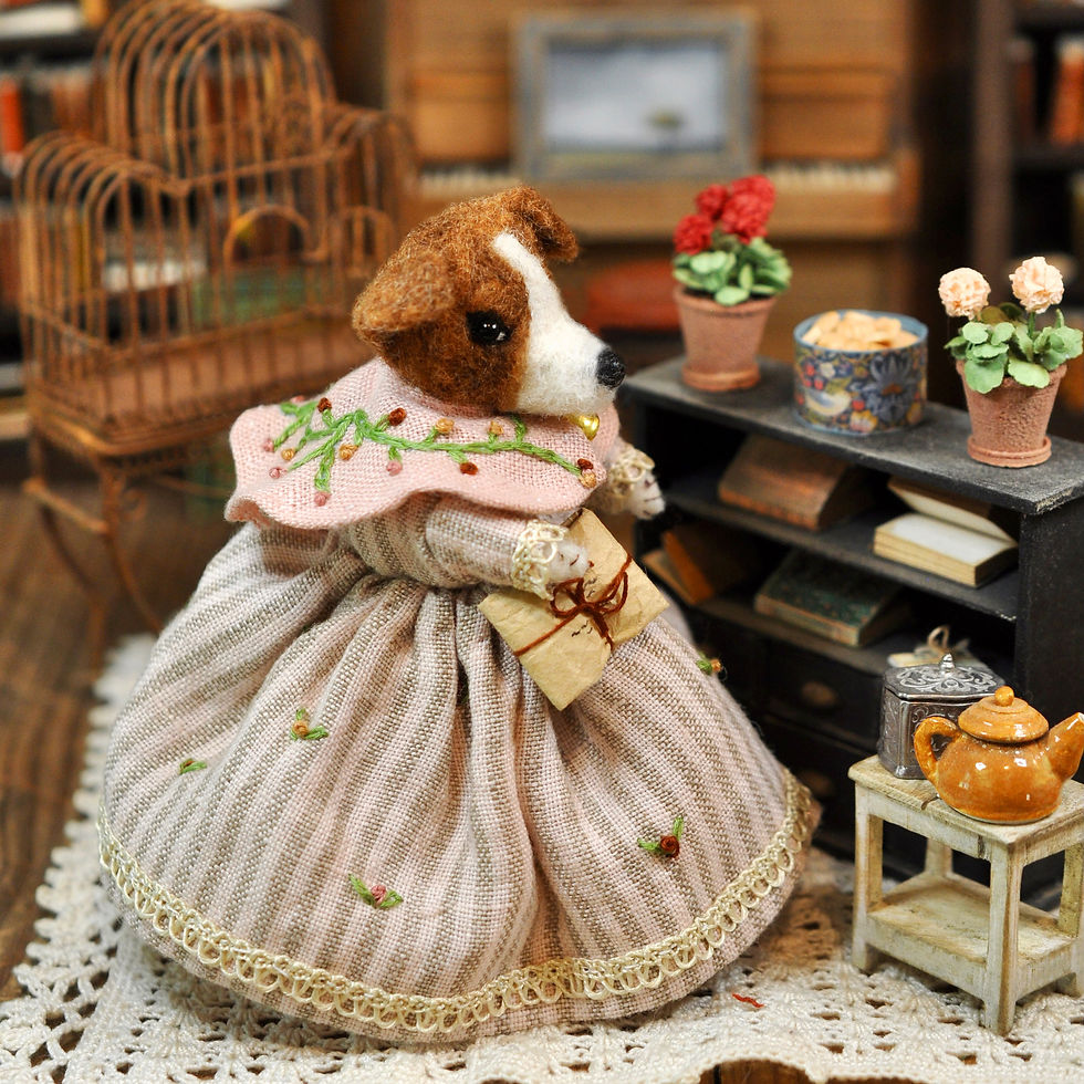 Little Mrs Doggie and her little package