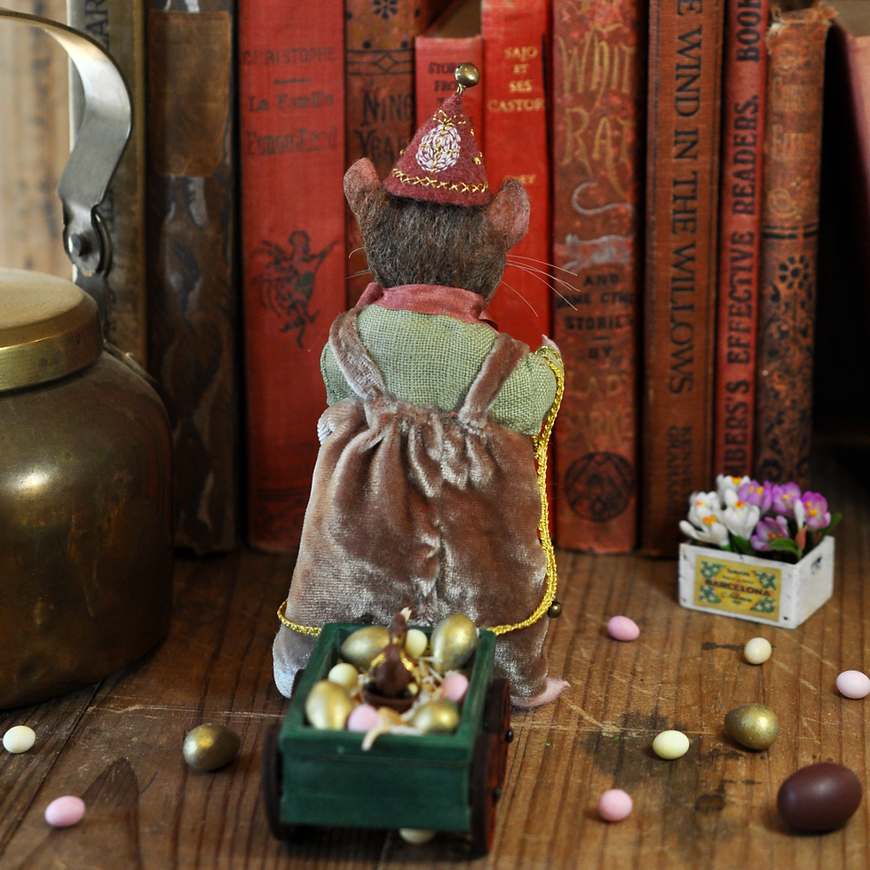 Thumbnail: Little Easter Dormouse and his cart filled with eggs