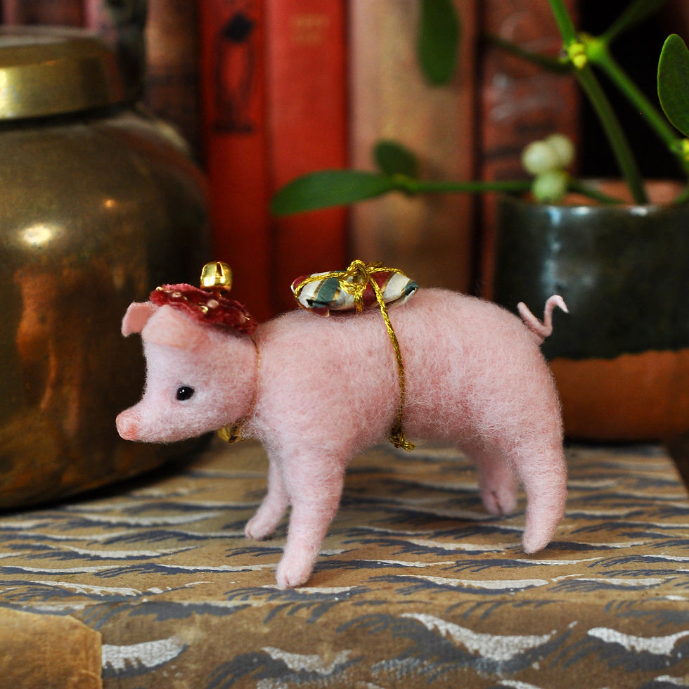 Thumbnail: Little Christmas Pig and his present