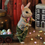 Miniature : Little Rabbit and his Easter cart filled with eggs