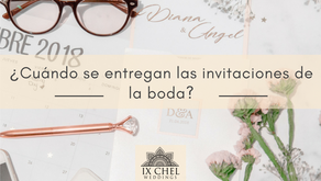 ¿Cuándo se entregan las invitaciones de la boda?