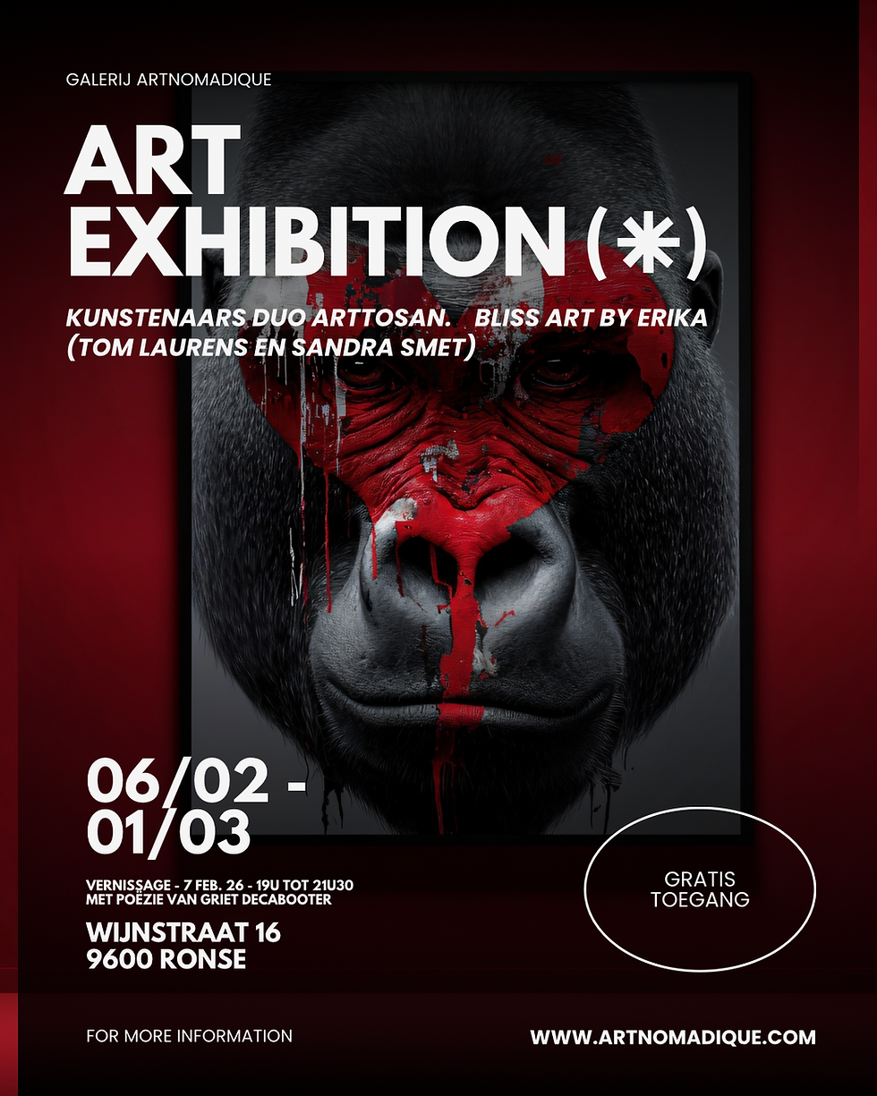 🎨 FEBRUARI BIJ ARTNOMADIQUE — TWEE WERELDEN, ÉÉN BALANS