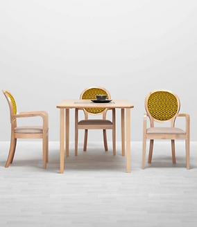 Dining table and chair