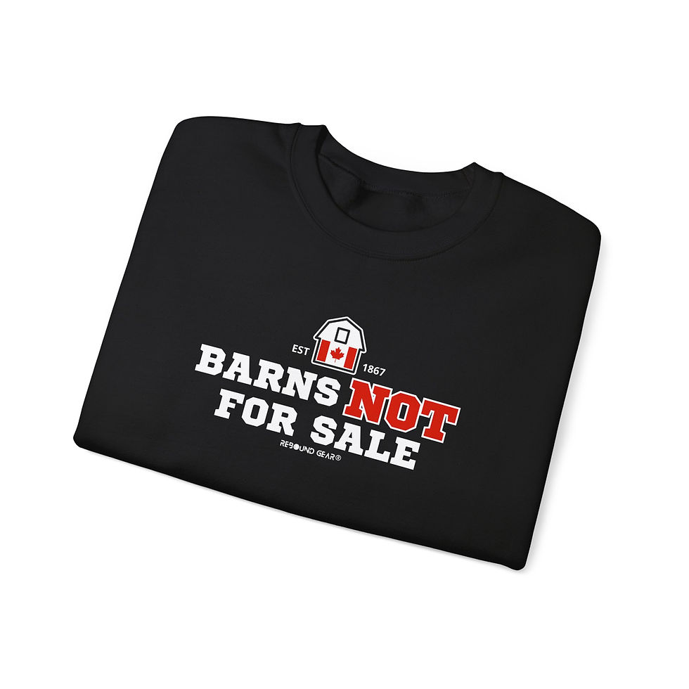Thumbnail: BARNS NOT FOR SALE Unisex Crewneck Sweatshirt