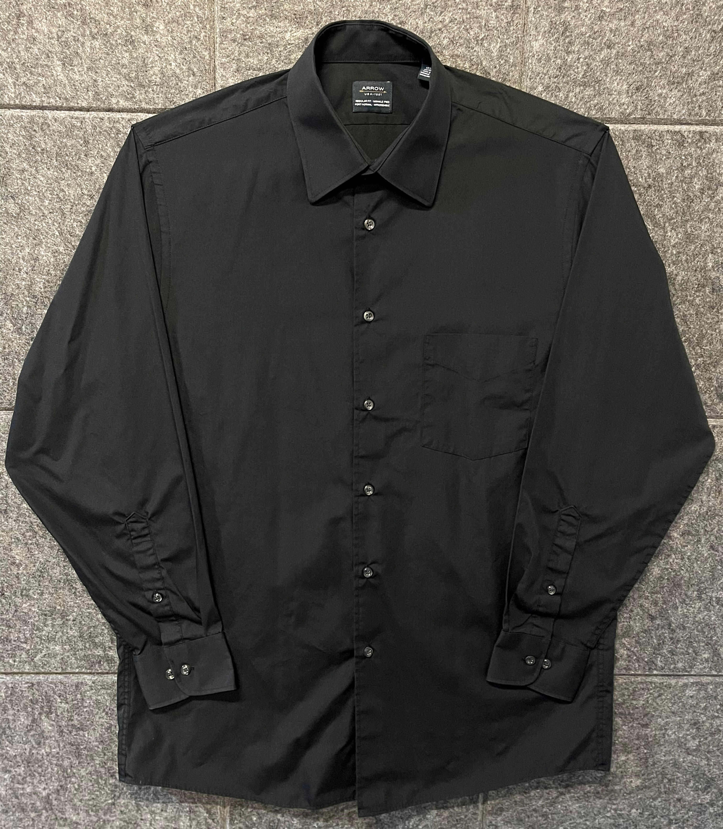 Arrow Black Dress Shirt 