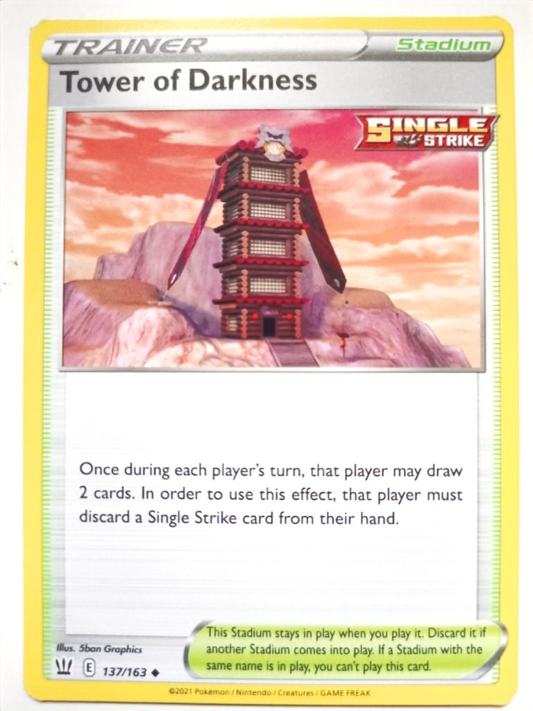 Pokemon Cards 137/163 Tower of Darkness