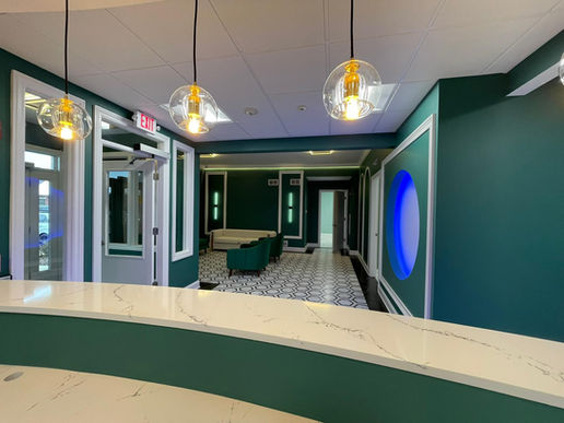 Beauty salon Painting Before and After transformation by Detail Painting