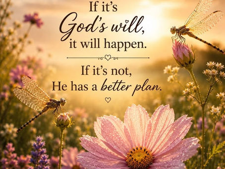 Either God’s Will or His Greater Plan