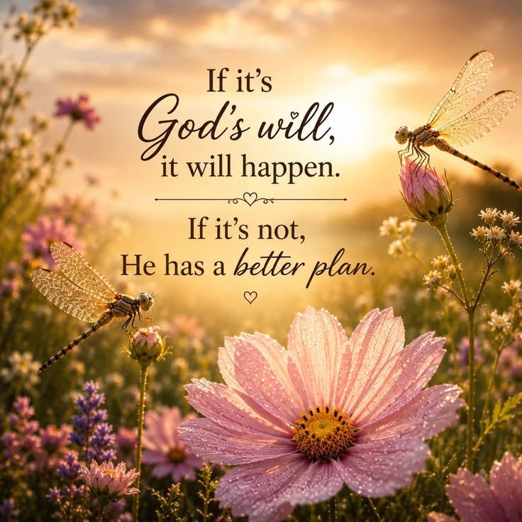 Either God’s Will or His Greater Plan