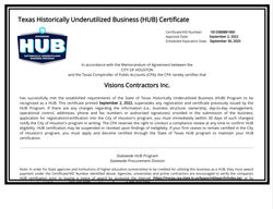 HUB Certification