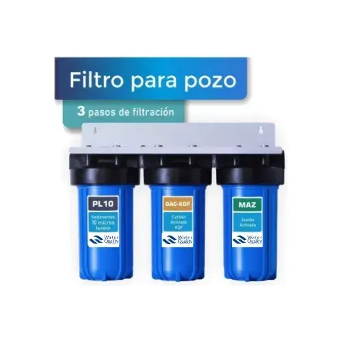 Filtro De Agua Para Pozo, Fierro, Metales Pesados Y Turbidez Azul