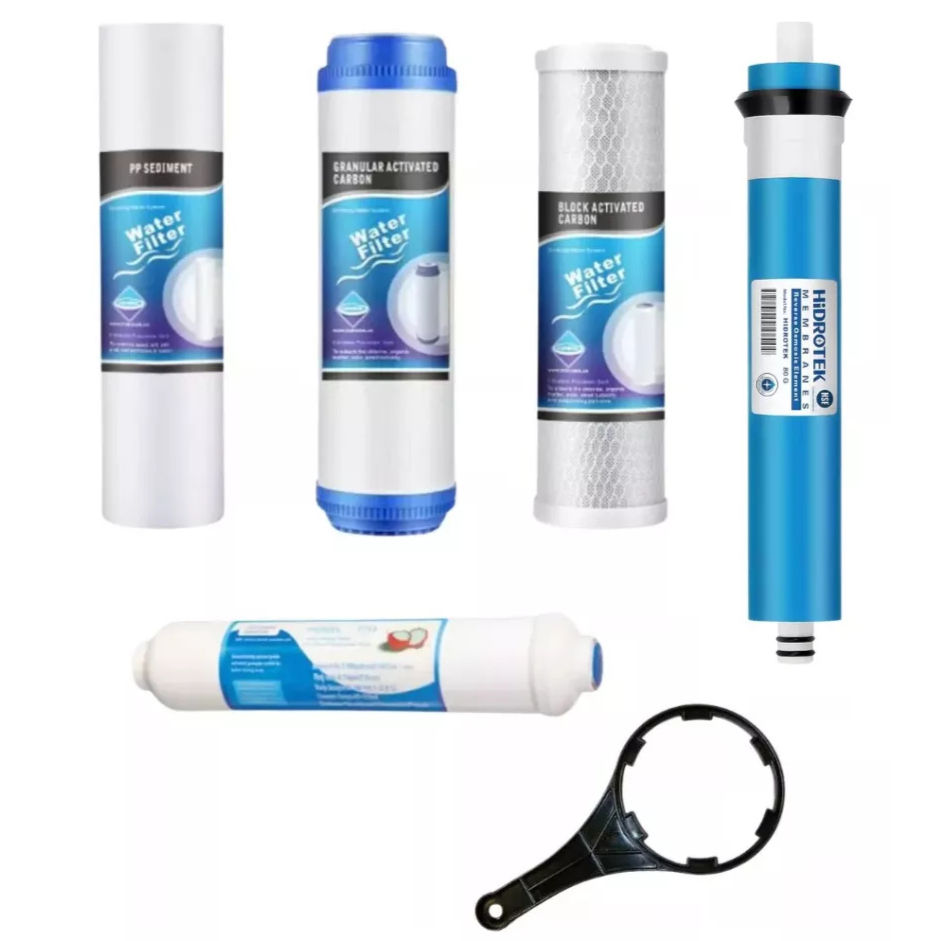 Kit Repuestos Ósmosis Inversa 5 Etapas 100gpd