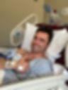 John Tabler in the hospital after cardiac arrest
