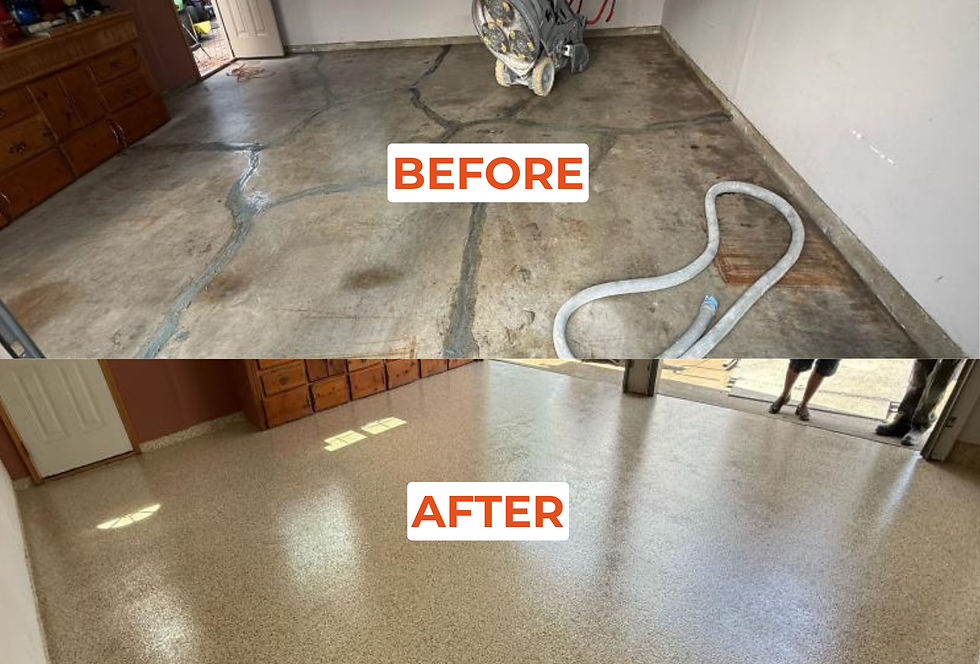 This garage went from dirty to impressive in only 24 hours.
