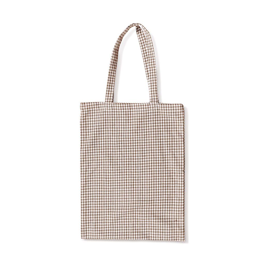 Tote bag vichy sable