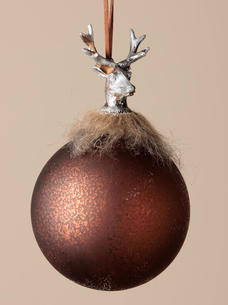 Miniature : Boule de Noël tête de cerf