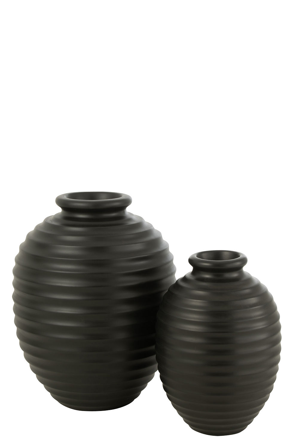 Miniature : Pot oval noir