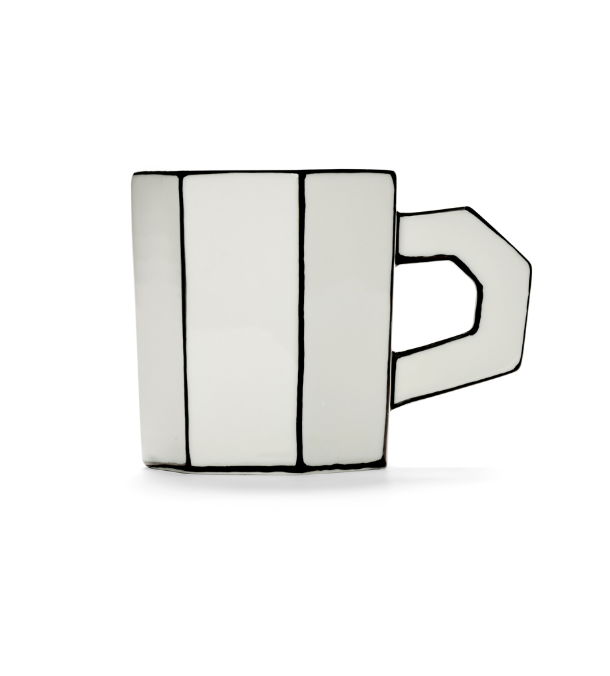 Miniature : Tasse à thé blanche/noire Carte Blanche