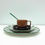 Miniature : Assiette verte à rayures