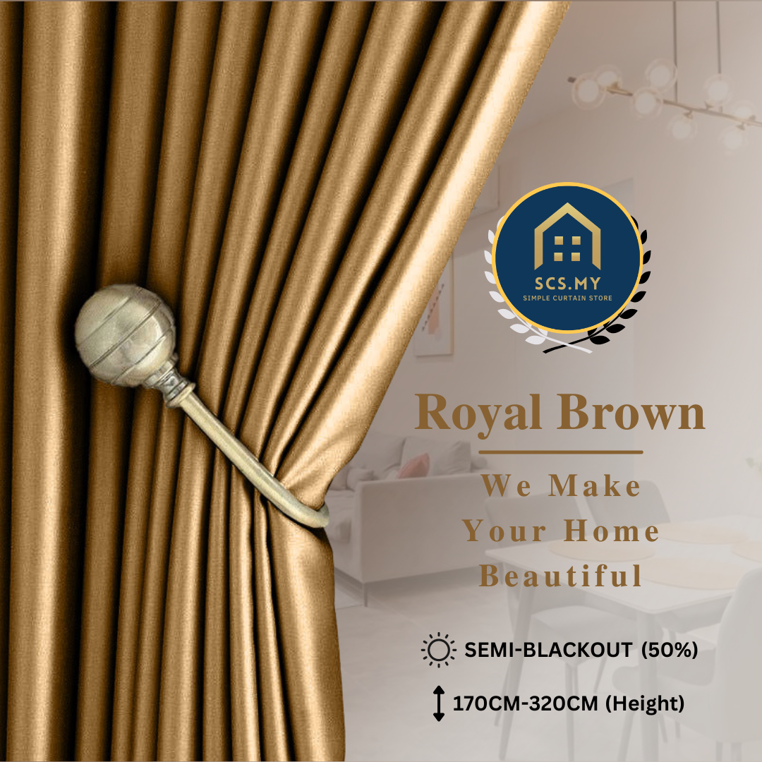 Iris Curtain (Royal Brown)