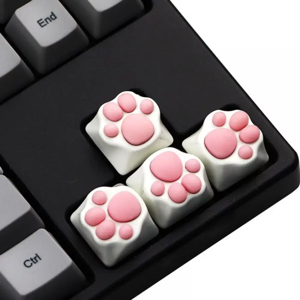 Cat paw print keycaps