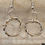Thumbnail: Two Tone Twist Earrings & Necklace set handmade, on silver necklace