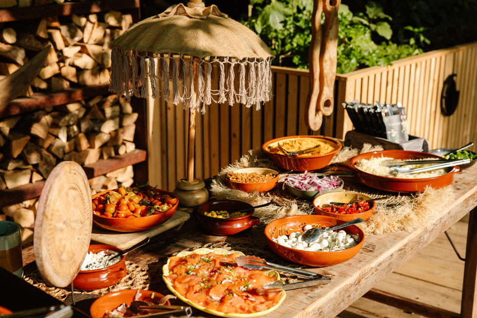 Topping buffet tijdens Pasta & Prosecco in Gazon Gent