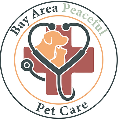 Peaceful Pet Care logo for veterinary-experienced pet sitting and medical boarding in Fremont, California