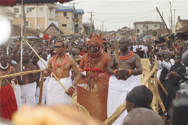 Part of the coronation ceremony activities in 2016