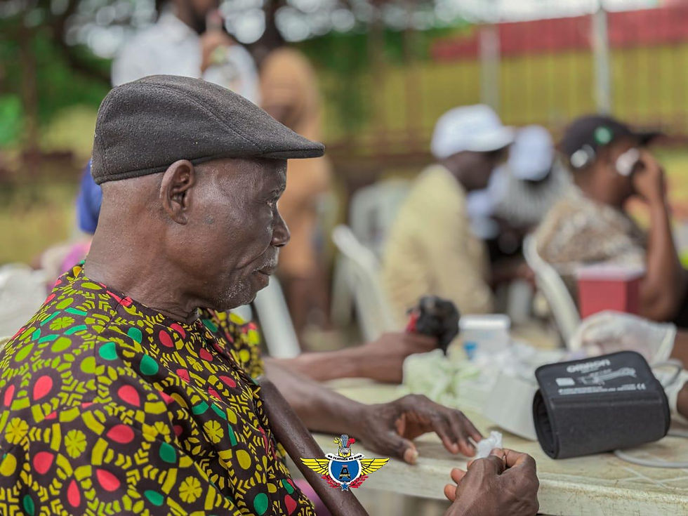 Elderly patient benefiting from our medical outreach