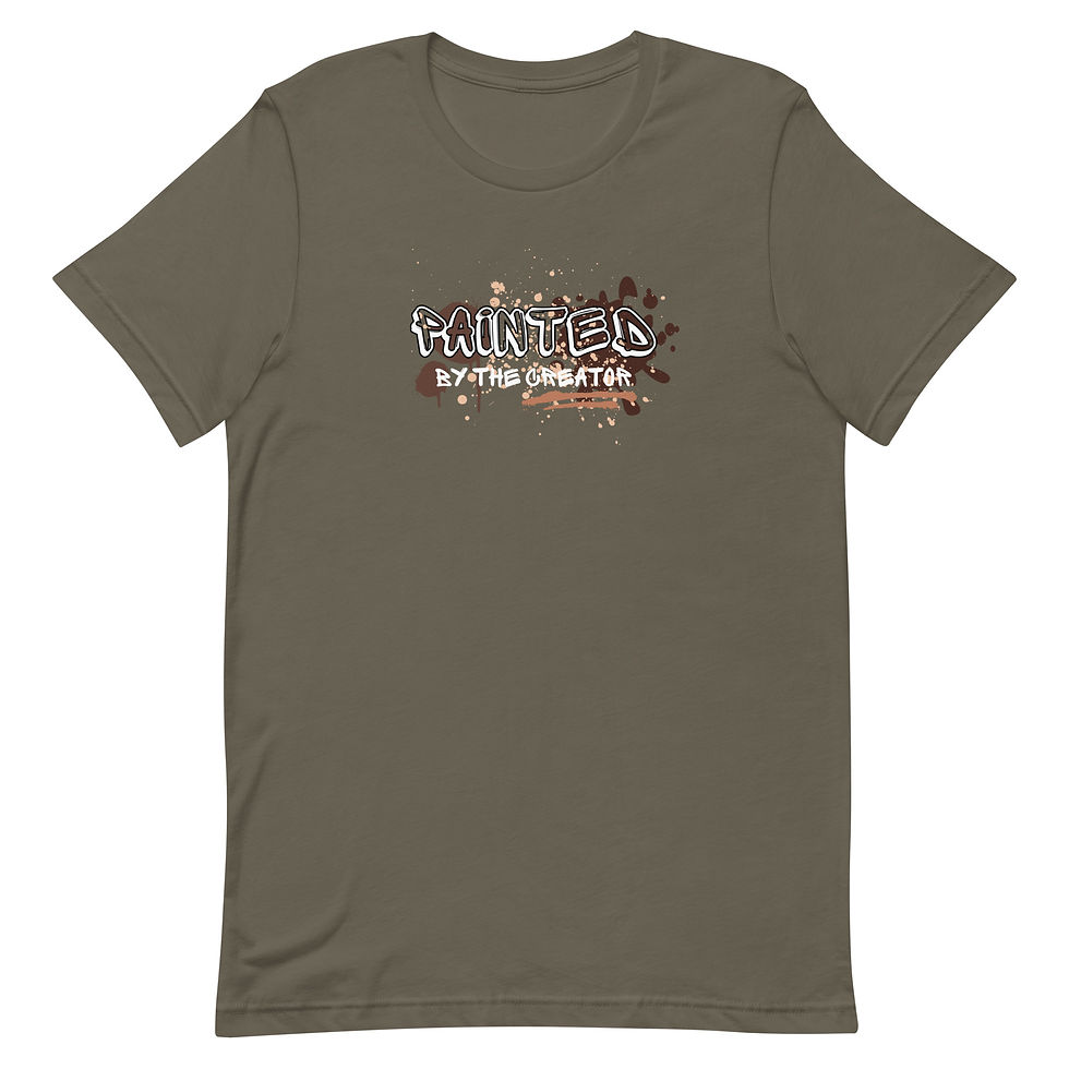 Thumbnail: Black History Month: Painted by the Creator Shirt, Natural (Unisex Adult)