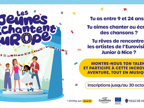 Grand concours de chant organisé par le Centre Europe Direct de la Métropole Nice Côte d’Azur