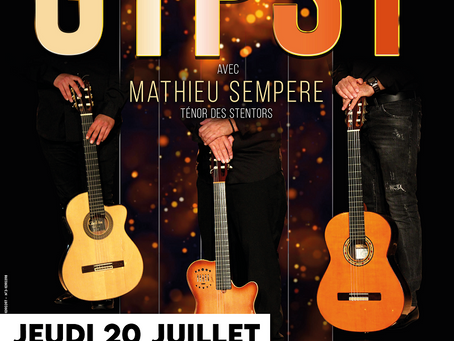 Soirée « Gypsy » organisée le jeudi 20 juillet à 21h au sein de l’Auditorium de Clair-Val