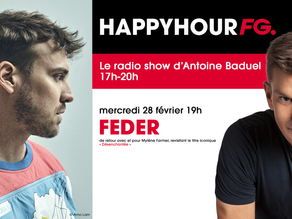 Le DJ Producteur niçois Feder sera ce soir l'invité d'Antoine Baduel dans son émission Happy Hour FG