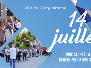 Cérémonie de la Fête Nationale à Carqueiranne.