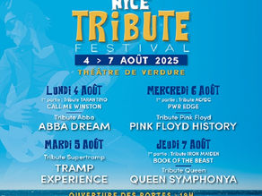 La ville de Nice vibrera au rythme des plus grands groupes de l’histoire musicale avec le Nice Tribute Festival, un événement incontournable pour tous les amoureux de rock et de pop.