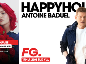 La chanteuse Louane sera ce soir l'invitée d'Antoine Baduel dans son émission Happy Hour FG