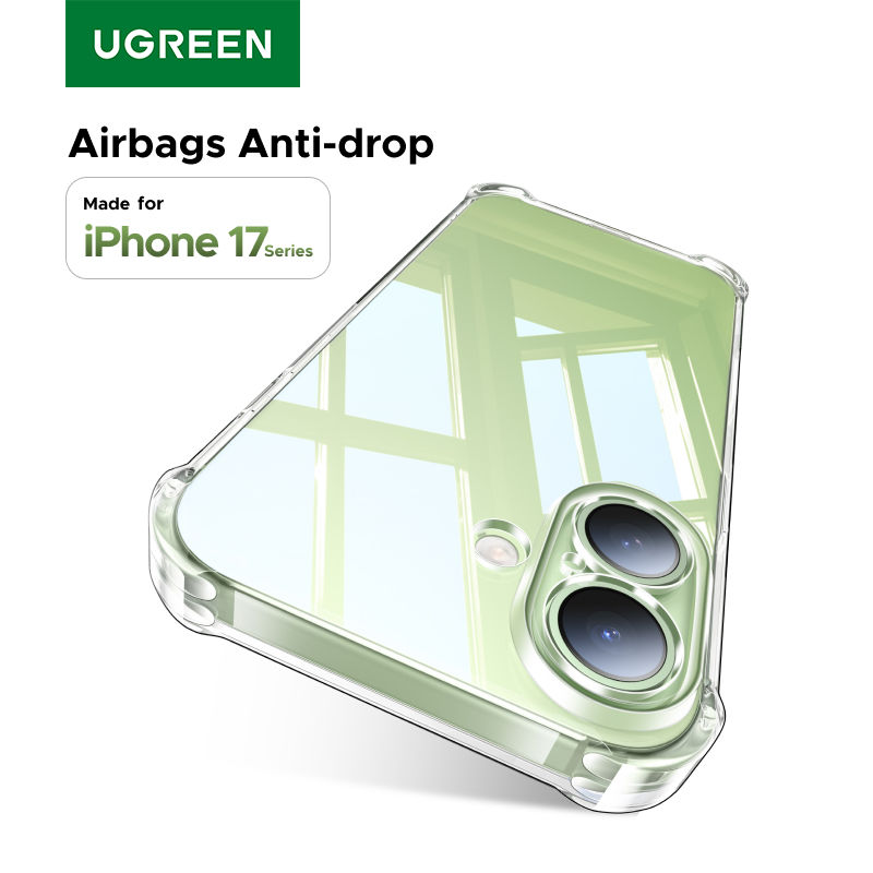 UGREEN Airbags Case for iPhone 17 16 15 Pro Max Clear Case Transparent Cover for