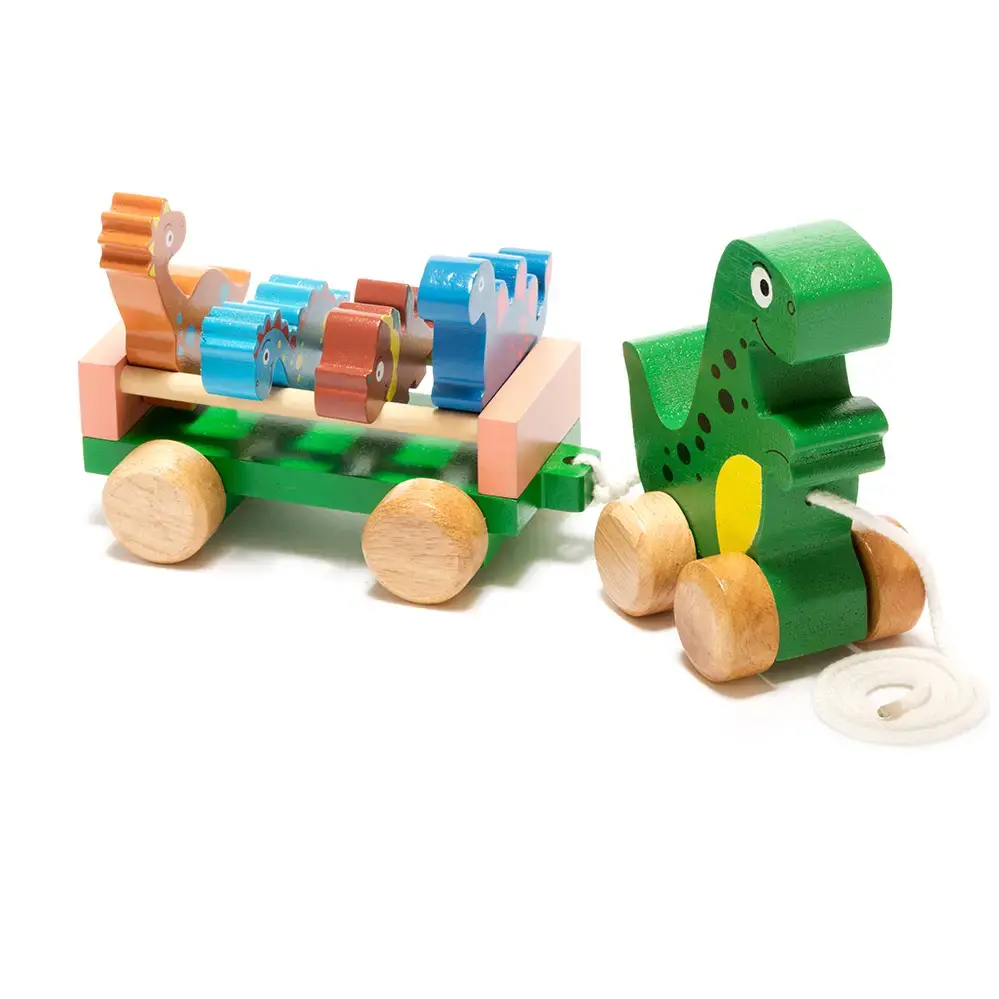 Dinosaur Pull Along Wooden Toy