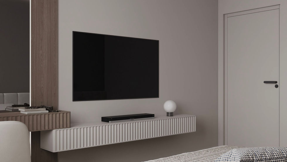 Спальня. Вид на ТВ