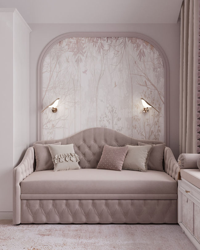 Кровать-диван с изголовьем-аркой