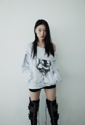 Silent Hill hoodie (white melange) | dydoshop