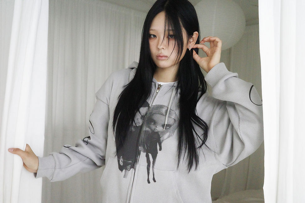 Thumbnail: DOLL WAFFLE ZIP UP