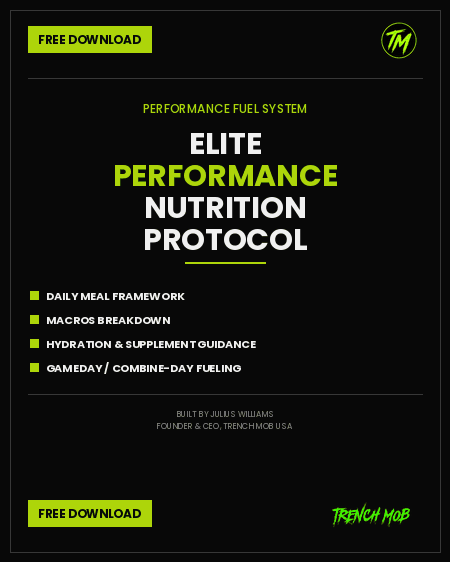 Elite Performance Nutrition Protocol — free digital nutrition guide cover