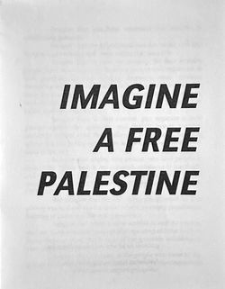 Imagine a Free Palestine