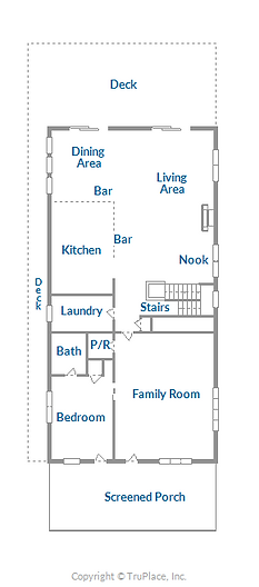 Floor plan of Fenwick Island Oceanfront Rental