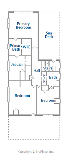 Floor plan of Fenwick Island Oceanfront Rental