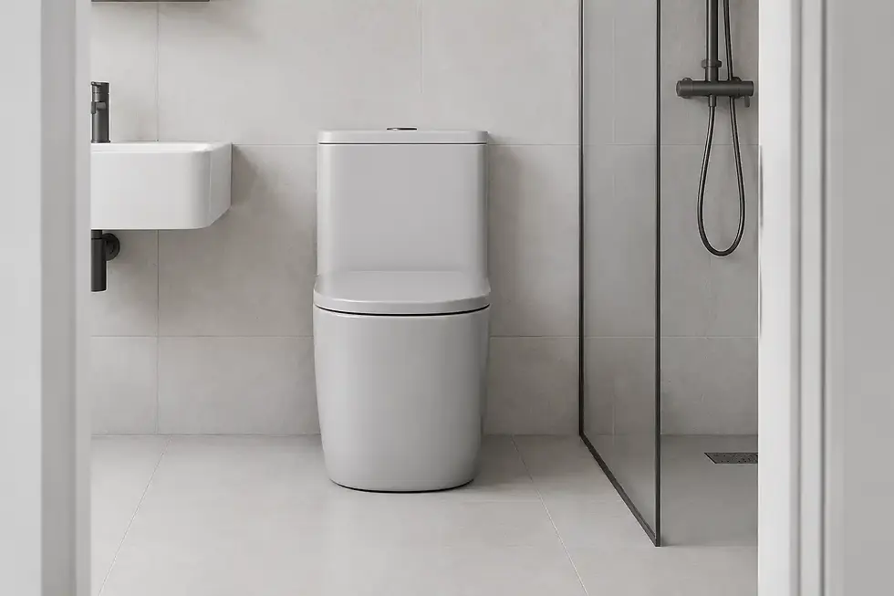 compact bathroom Indonesia space saving one piece toilet for small bathroom apartment and hotel design
