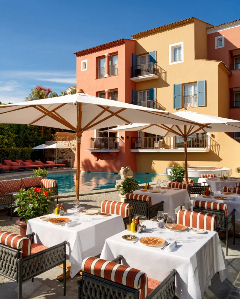 Breakfast by the iconic Byblos pool