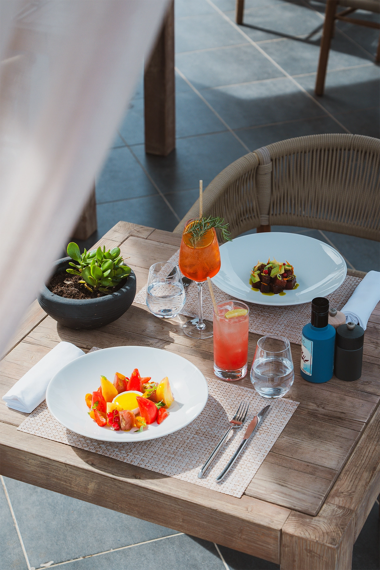 Al fresco dining with a view